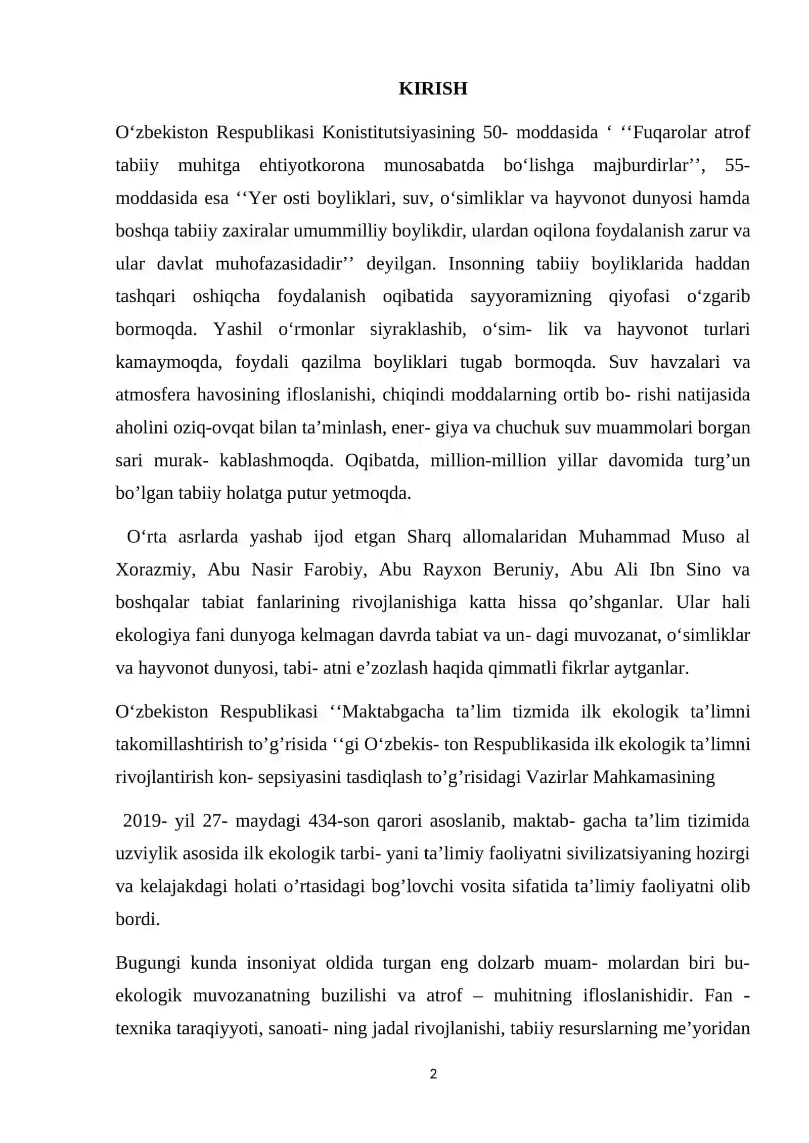 Maktabgacha yoshdagi bolalarga ekologik tarbiyalash uslubining o‘ziga hos hususiyatlari 2