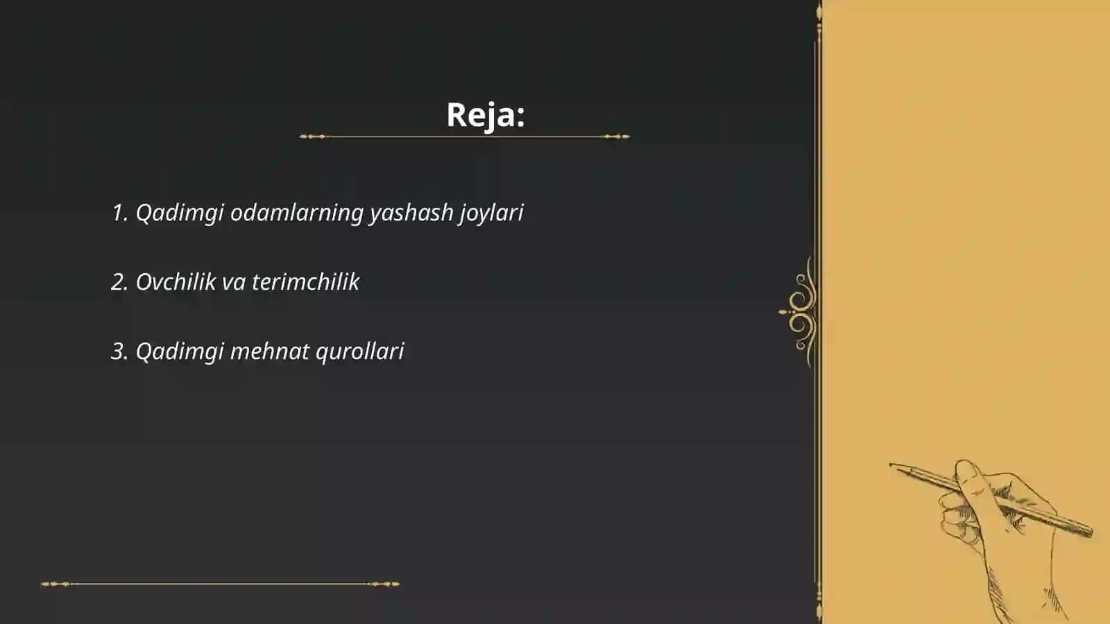 Eng qadimgi odamlar vakillari va ularning hayot tarzlari 2