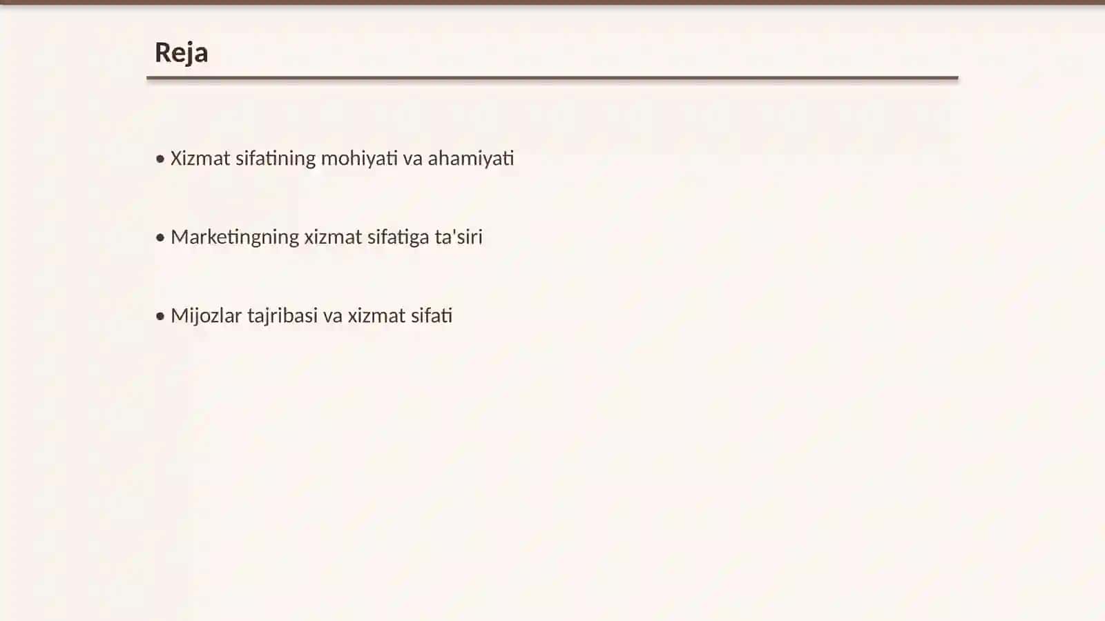 Xizmat sifatini marketing orqali oshirish 2