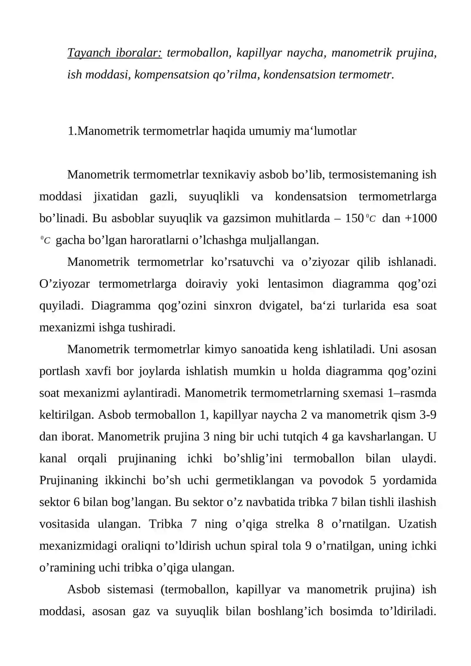 Manometrik termomеtrlar 2