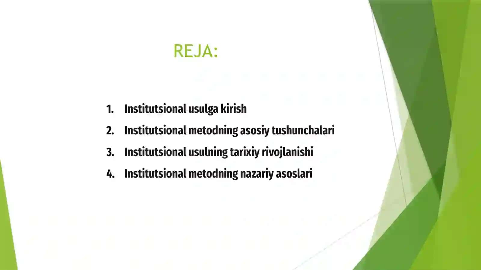 Institusional metod 2