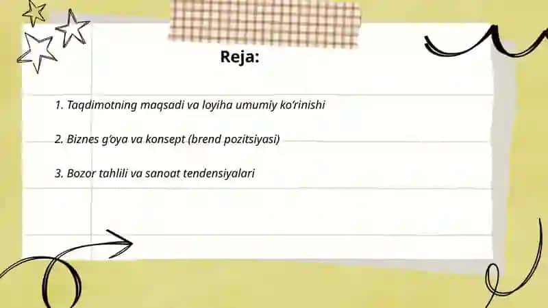 Kiyim dokoniga biznes reja taqdimot 2