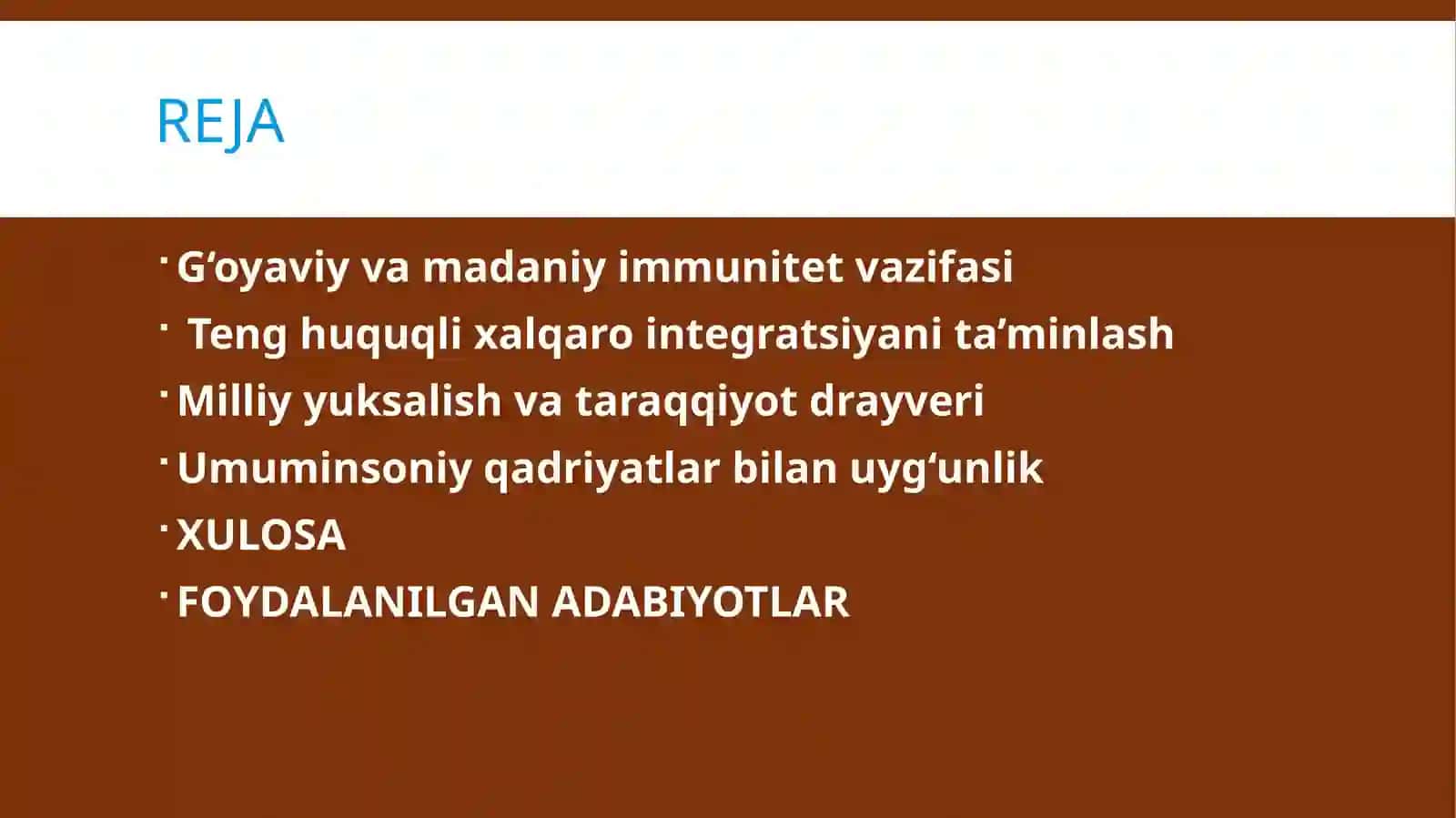 Glaballashuv jarayonida o'zbekistonning 2