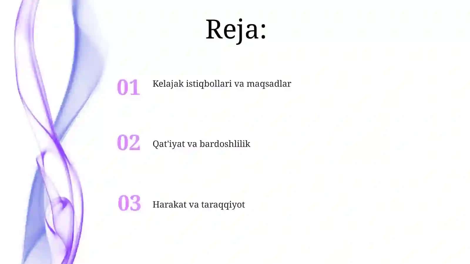 Kelajak istiqbollari va maqsadlar 2