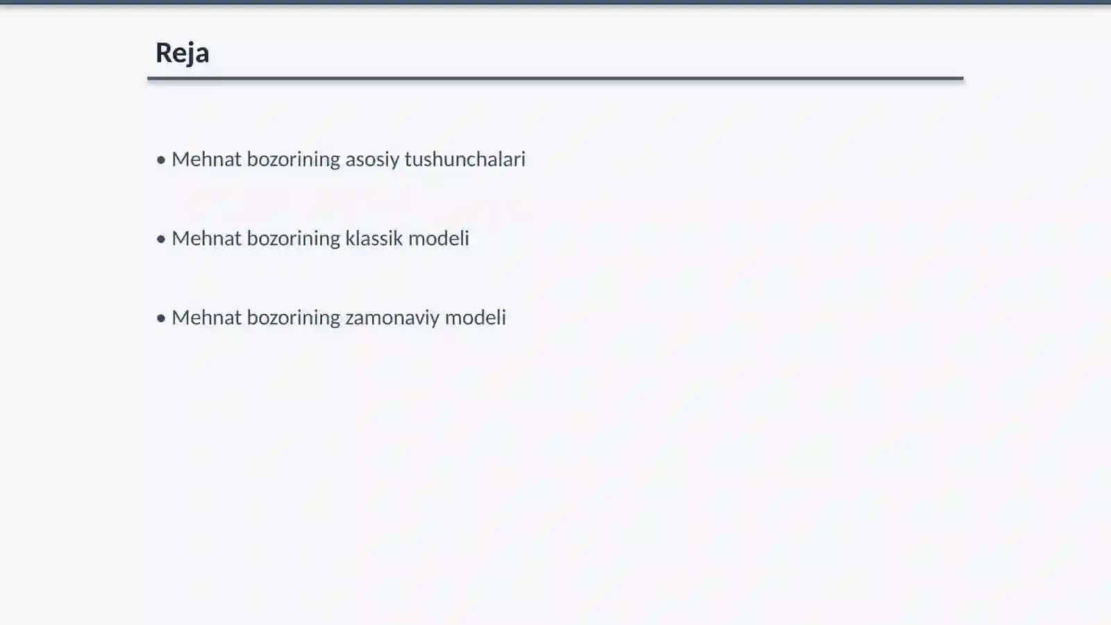 Mehnat bozorining asosiy modellari va ularning xususiyatlari 2