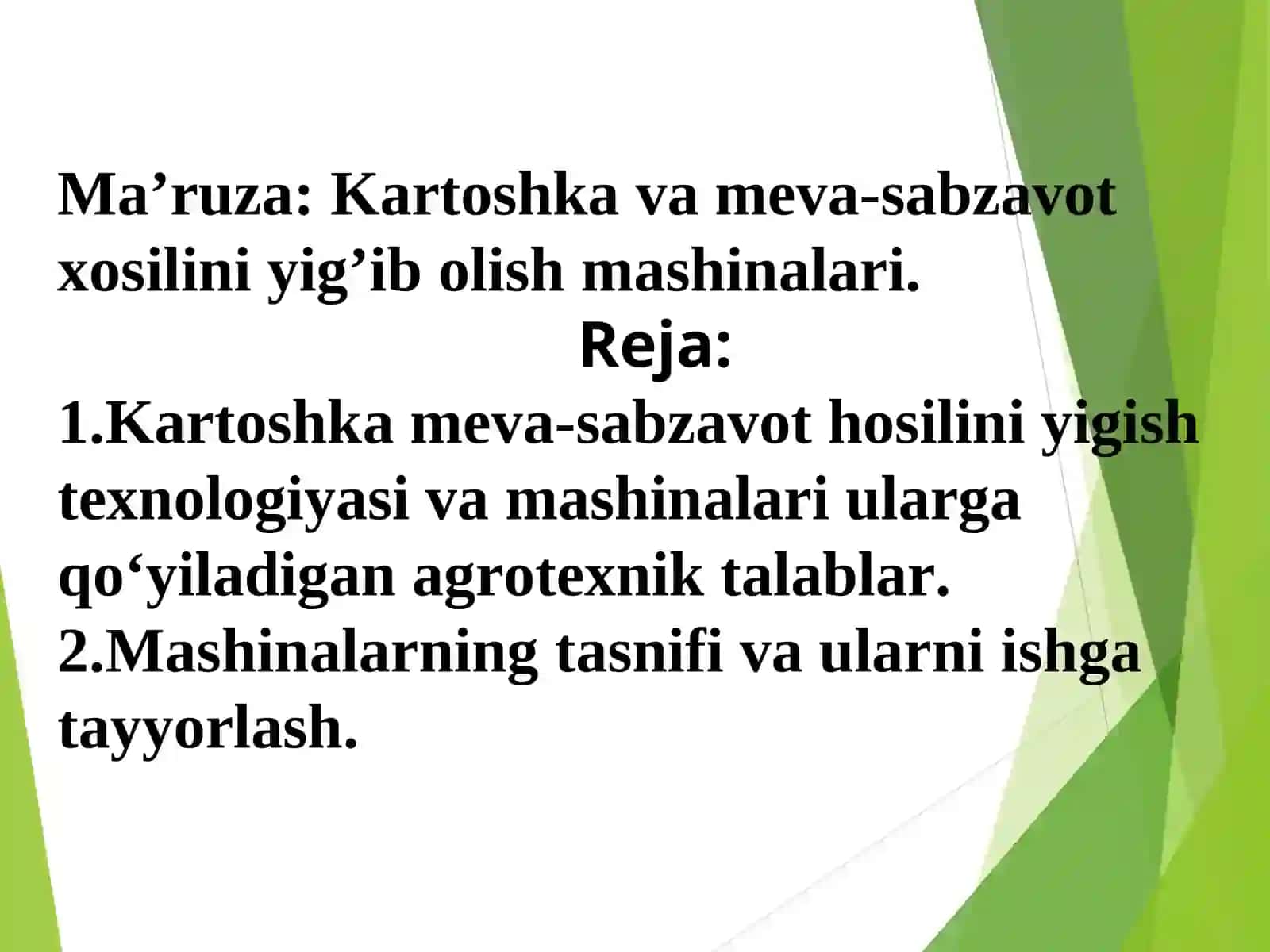 Kartoshka va meva-sabzavot xosilini yig'ish mashinalari 2