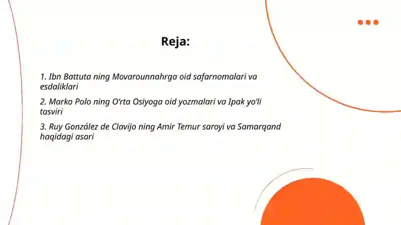Ibn Battuta ning Movarounnahrga oid safarnomalari va esdaliklari 2