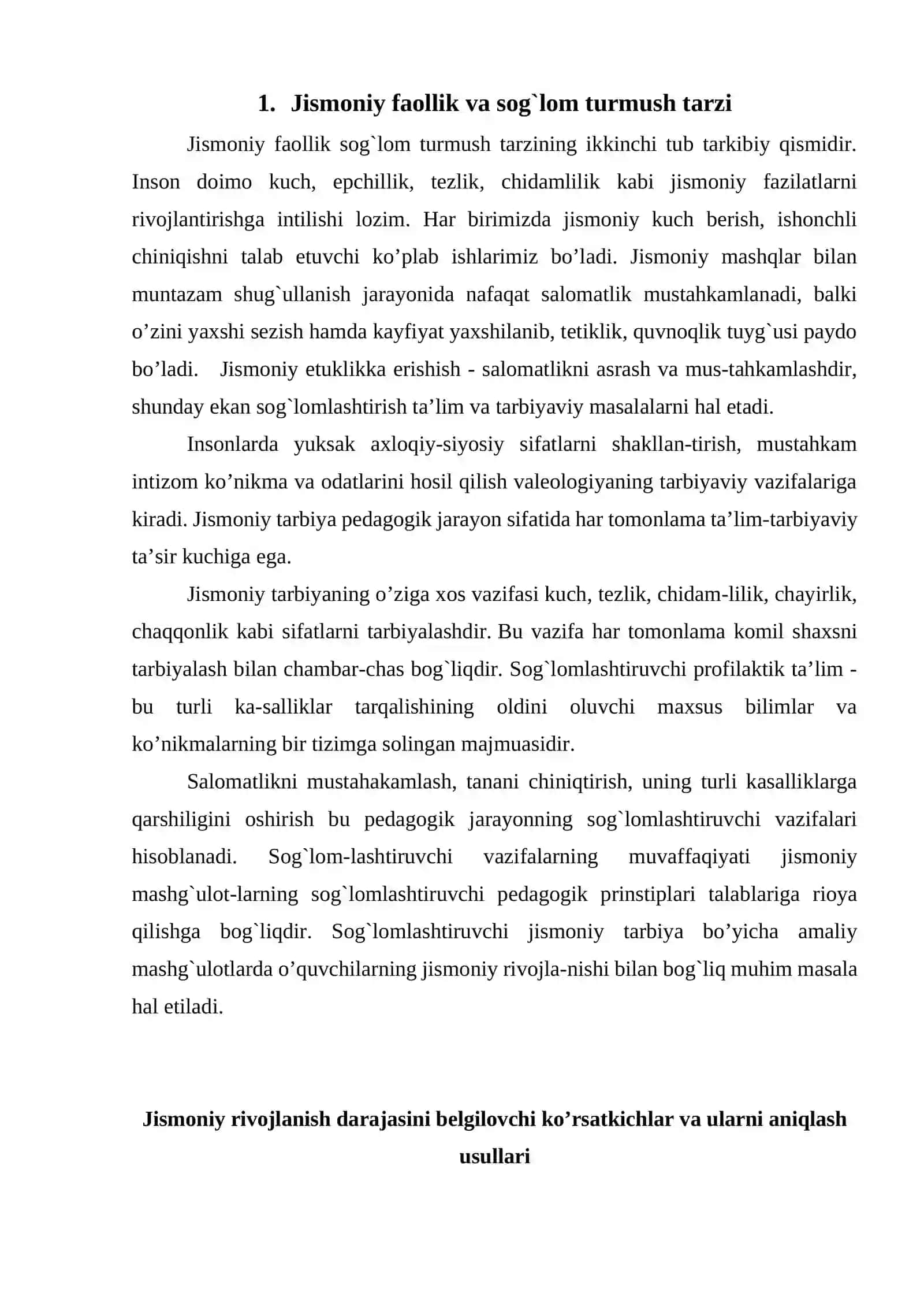 Jismoniy faollik va harakatlanish gimnastikasi 2