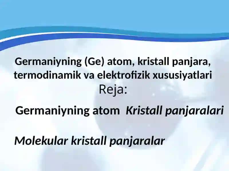 Yarim O’tkazgichlar va Dielektriklar Fizikasi 2