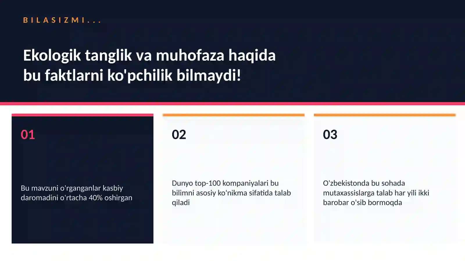 Ekologik tanglik va muhofaza 2
