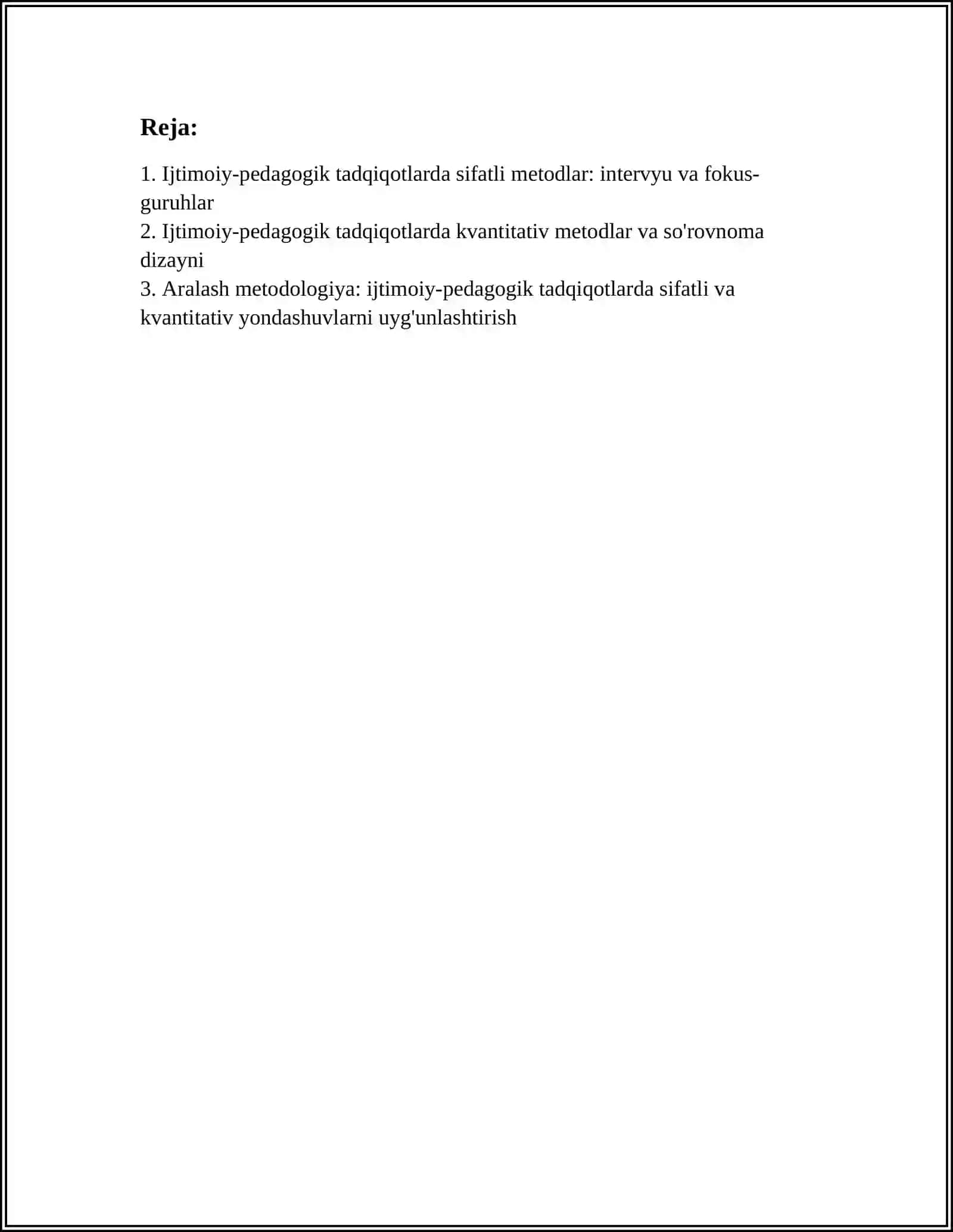 IJTIMOIY PEDAGOGIK TADQIQOT METODLARI 2