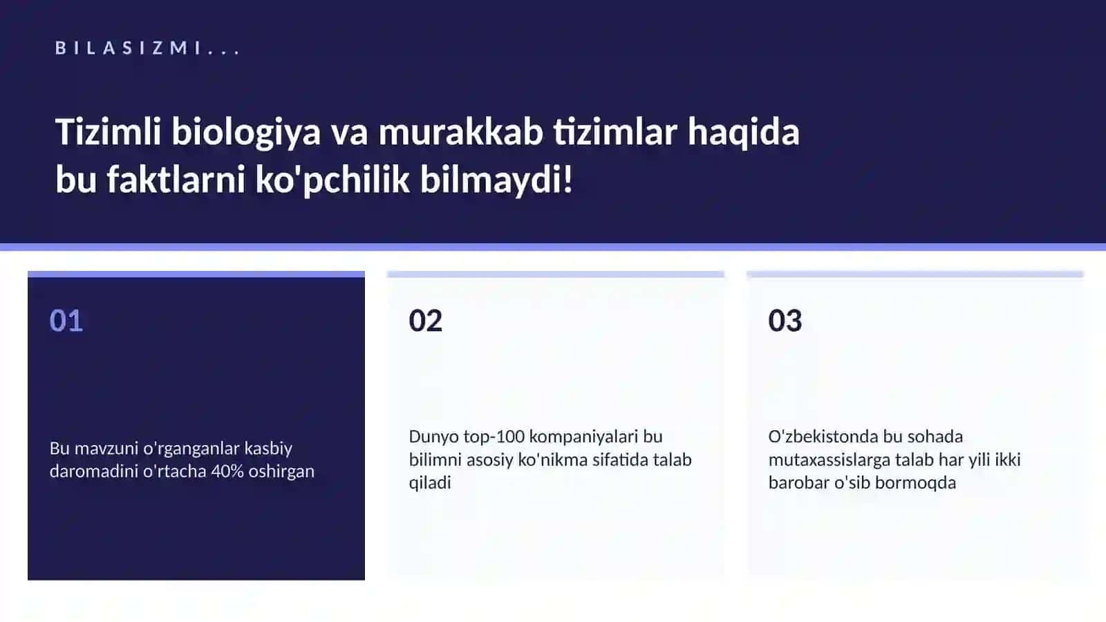 BIOTEXNOLOGIYA VA GENOMIKA 2
