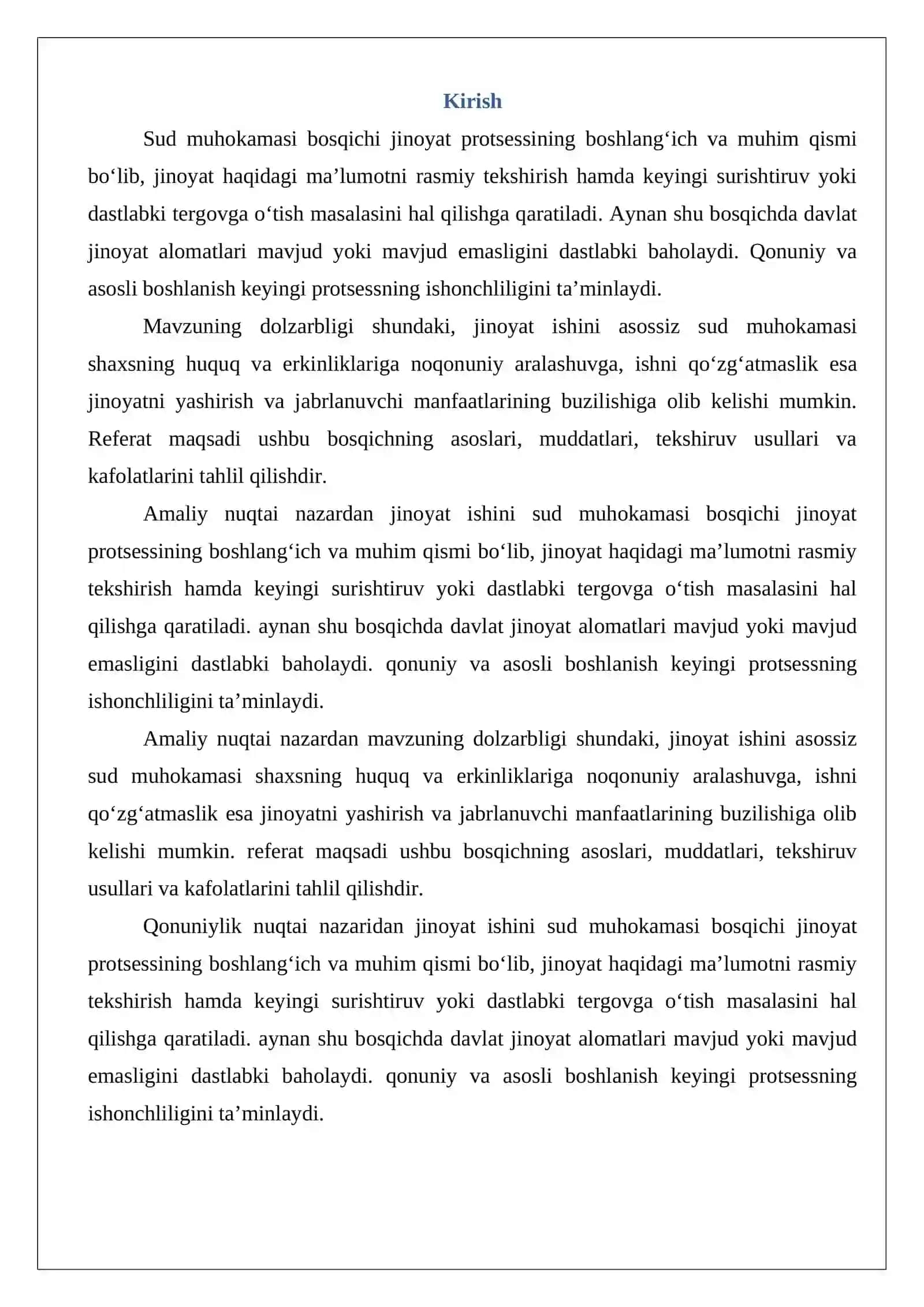 Sud muhokamasining mohiyati, ahamiyati va vazifalari 2