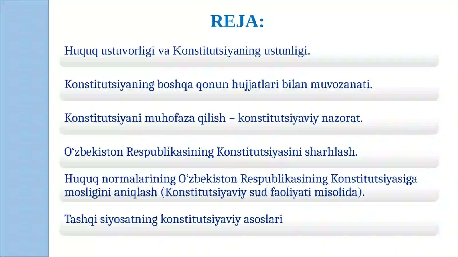 Konstitutsiyava qonunning ustunligi 2