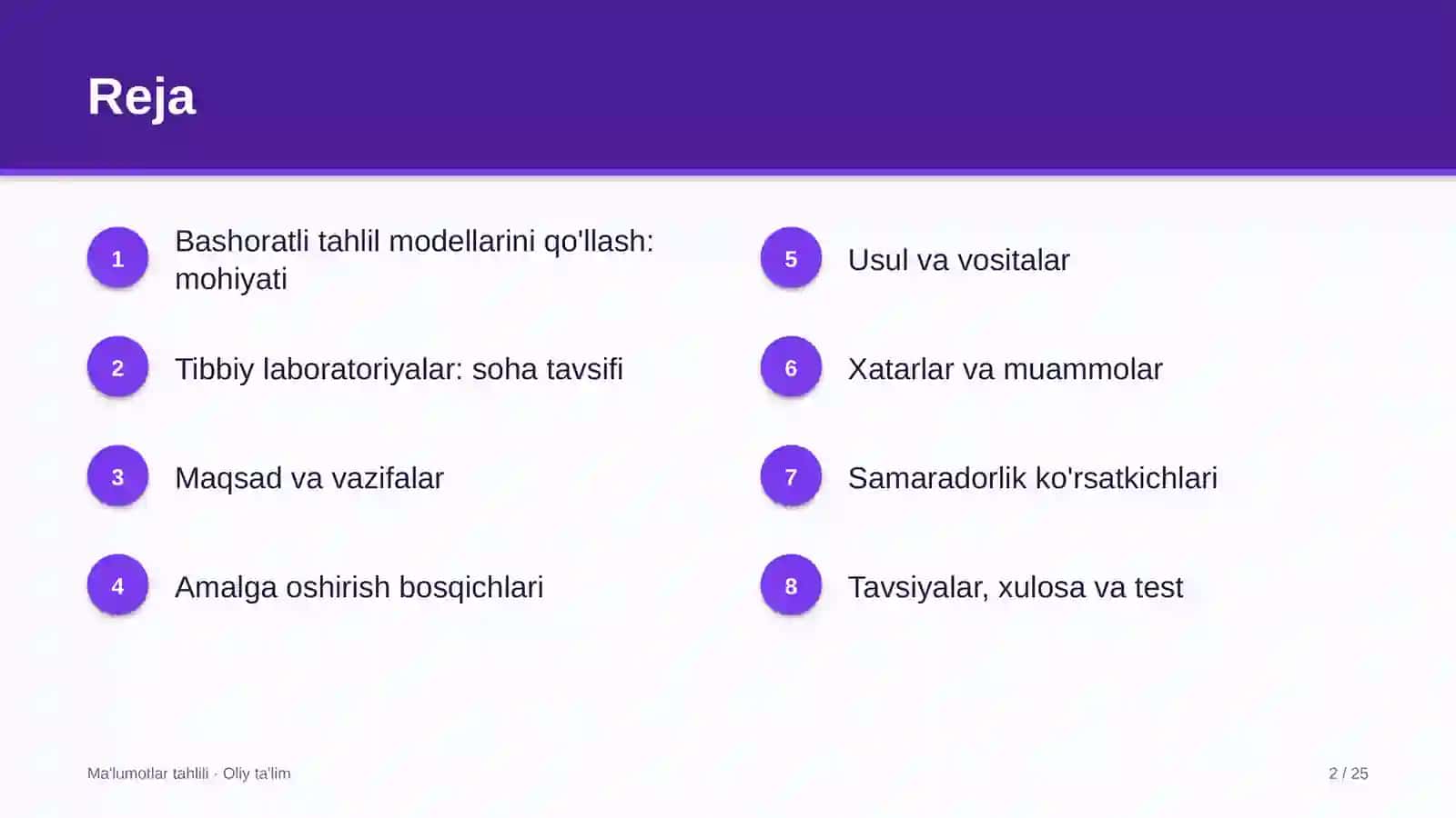 Tibbiy laboratoriyalarda bashoratli tahlil modellarini qo'llash 2