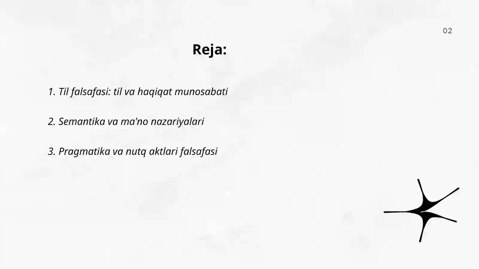 Til falsafasi: Til va haqiqat munosabati 2
