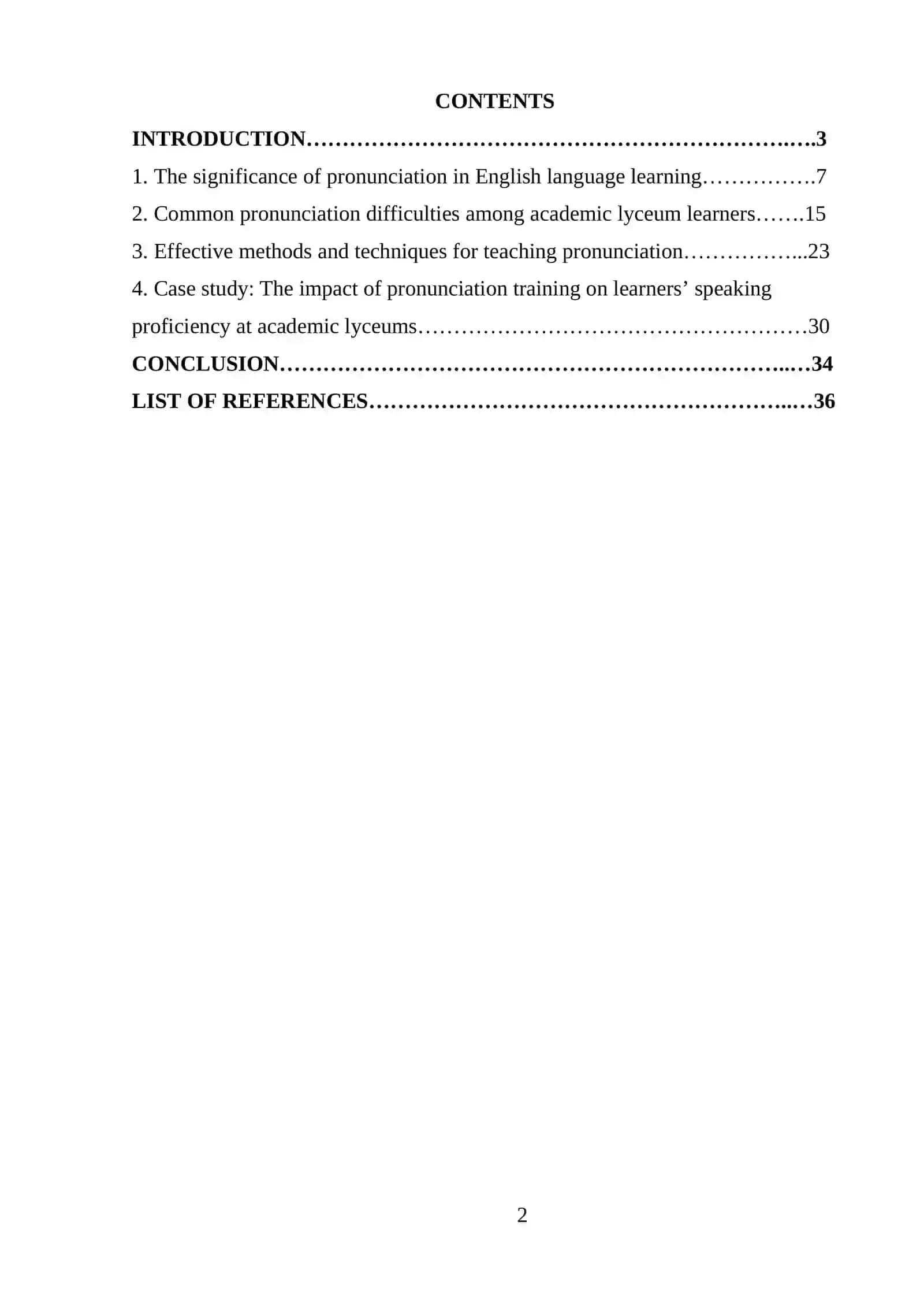 Developing pronunciation skills of the Academic Lyceum Learners 2