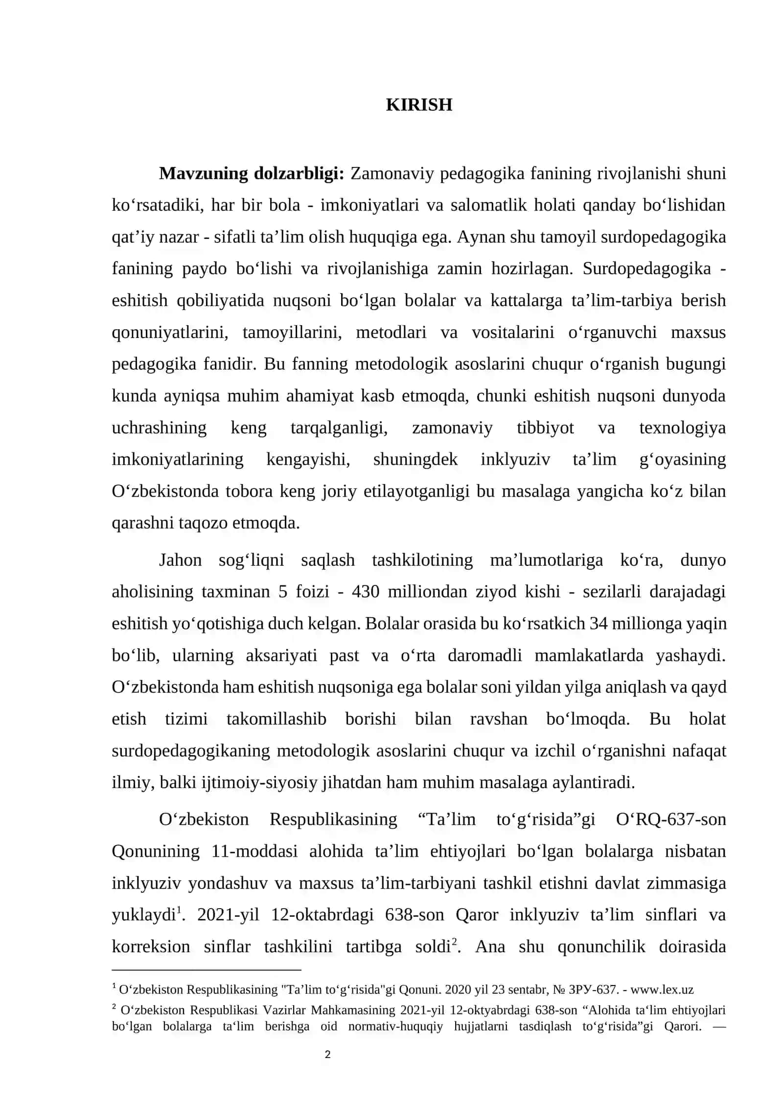 Surdopedagogikaning metodologik asoslari 2