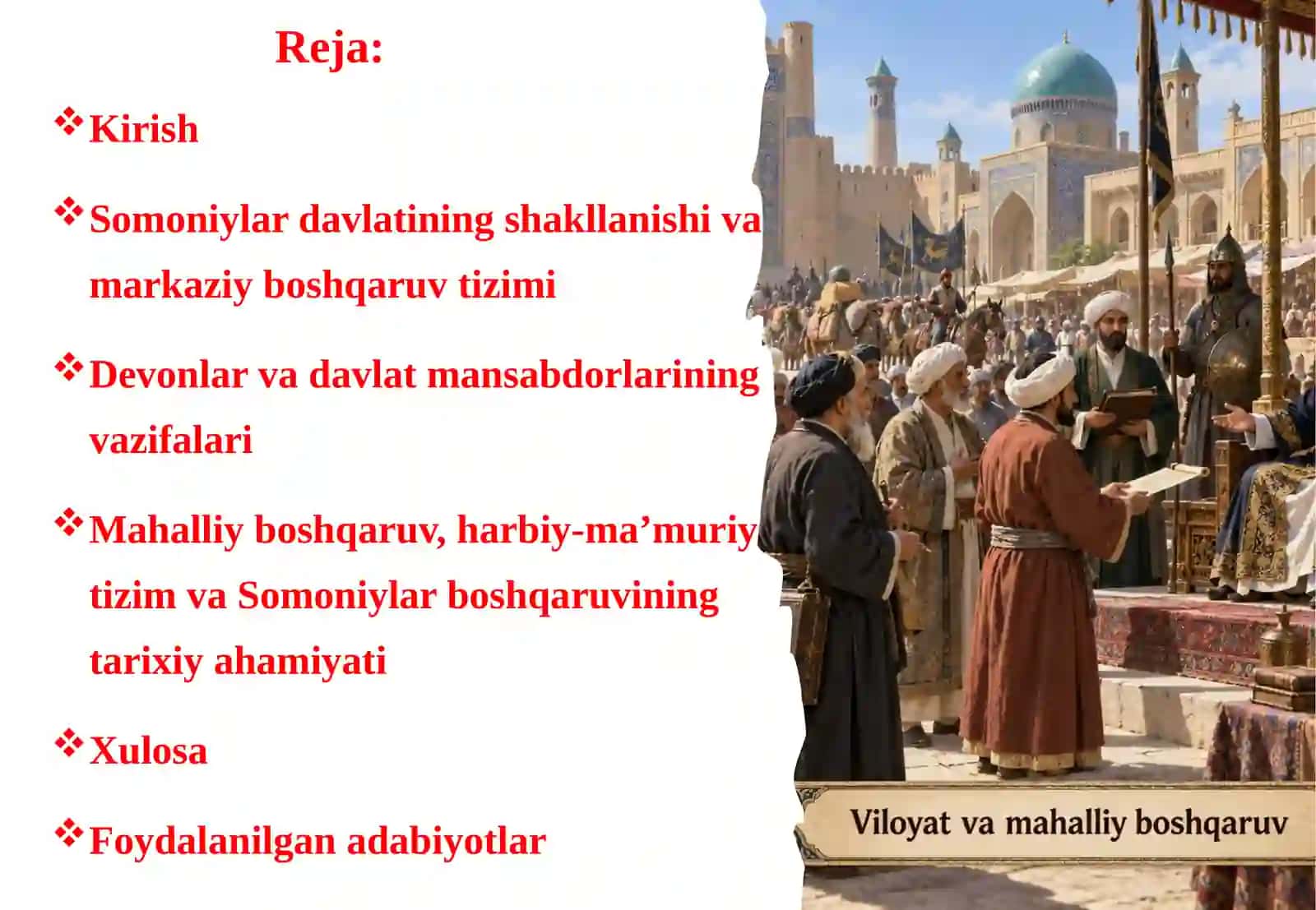 Somoniylar davrida davlat boshqaruvi va mansablar tizimi 2