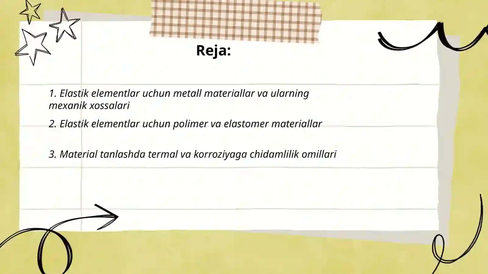 Elastik Elementlar Materiallari 2