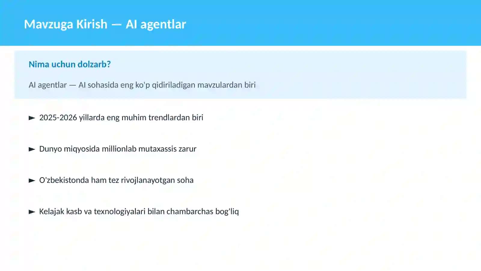 AI agentlar 2
