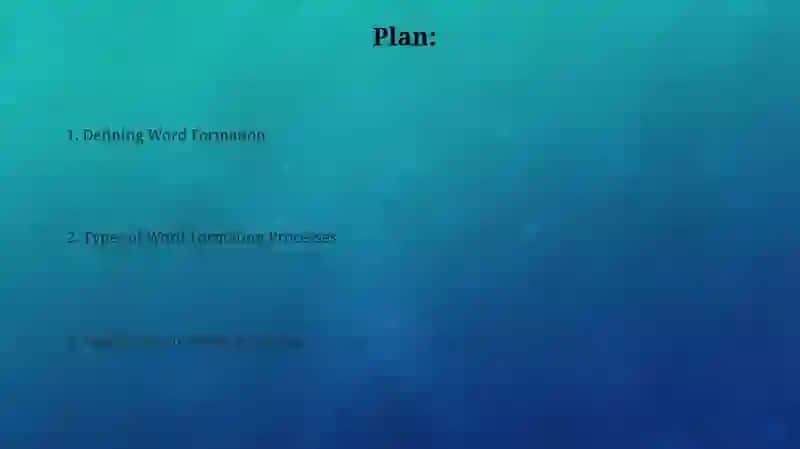Word Formation 2