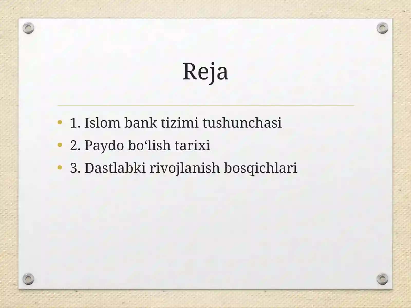 Islombank tizimining rivojlanish bosqichlari 2