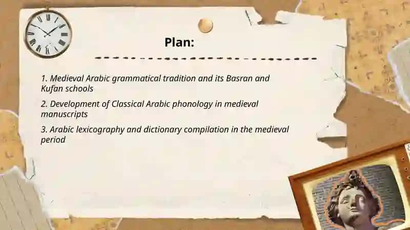 Medieval linguistics (Arabic, Central Asian, European, Russian linguistics). Renaissans linguistics. 2