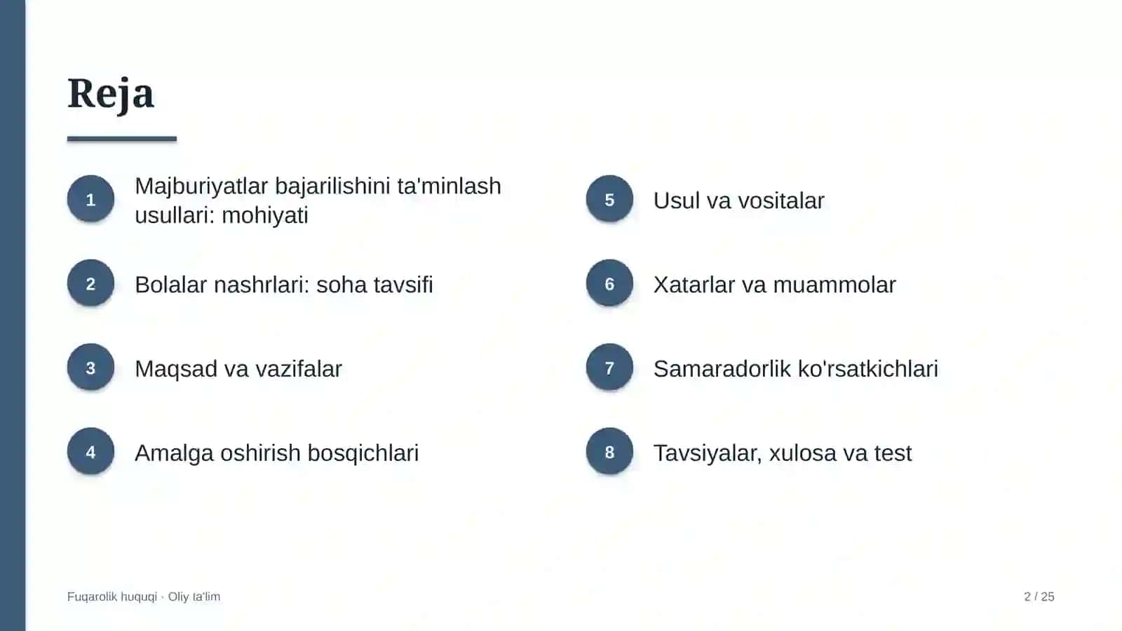 Majburiyatlar bajarilishini ta'minlash usullari: mohiyati 2
