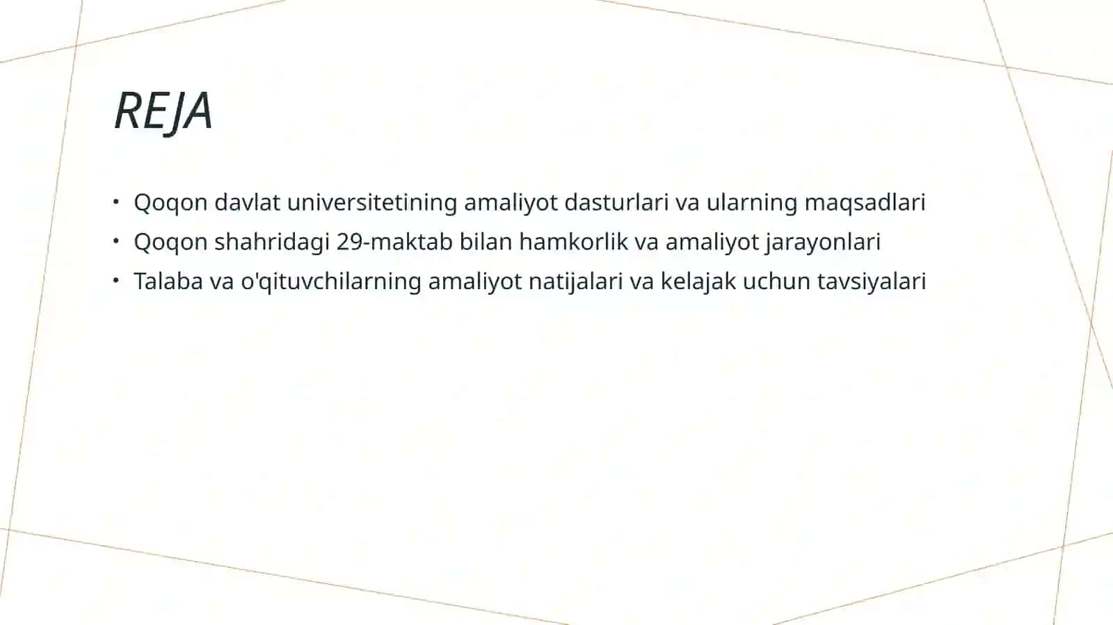Qoqon davlat unversiteti Qoqon shahri 29maktab amaliyot 2