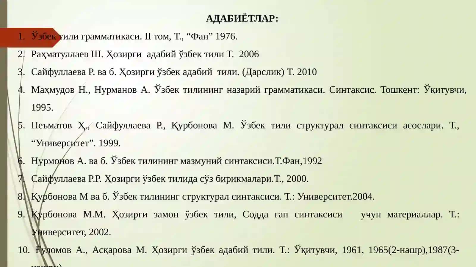 Gapning tuzilishiga ko'ra turlari 2