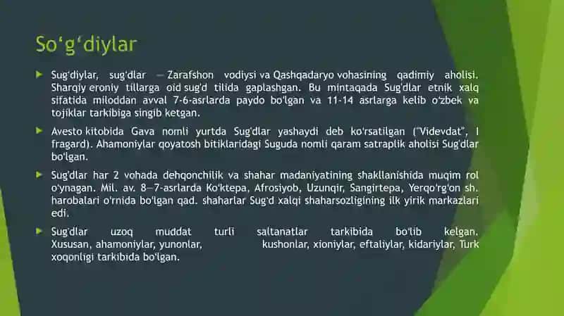 Sug'diylar va Xorazmiylar 2