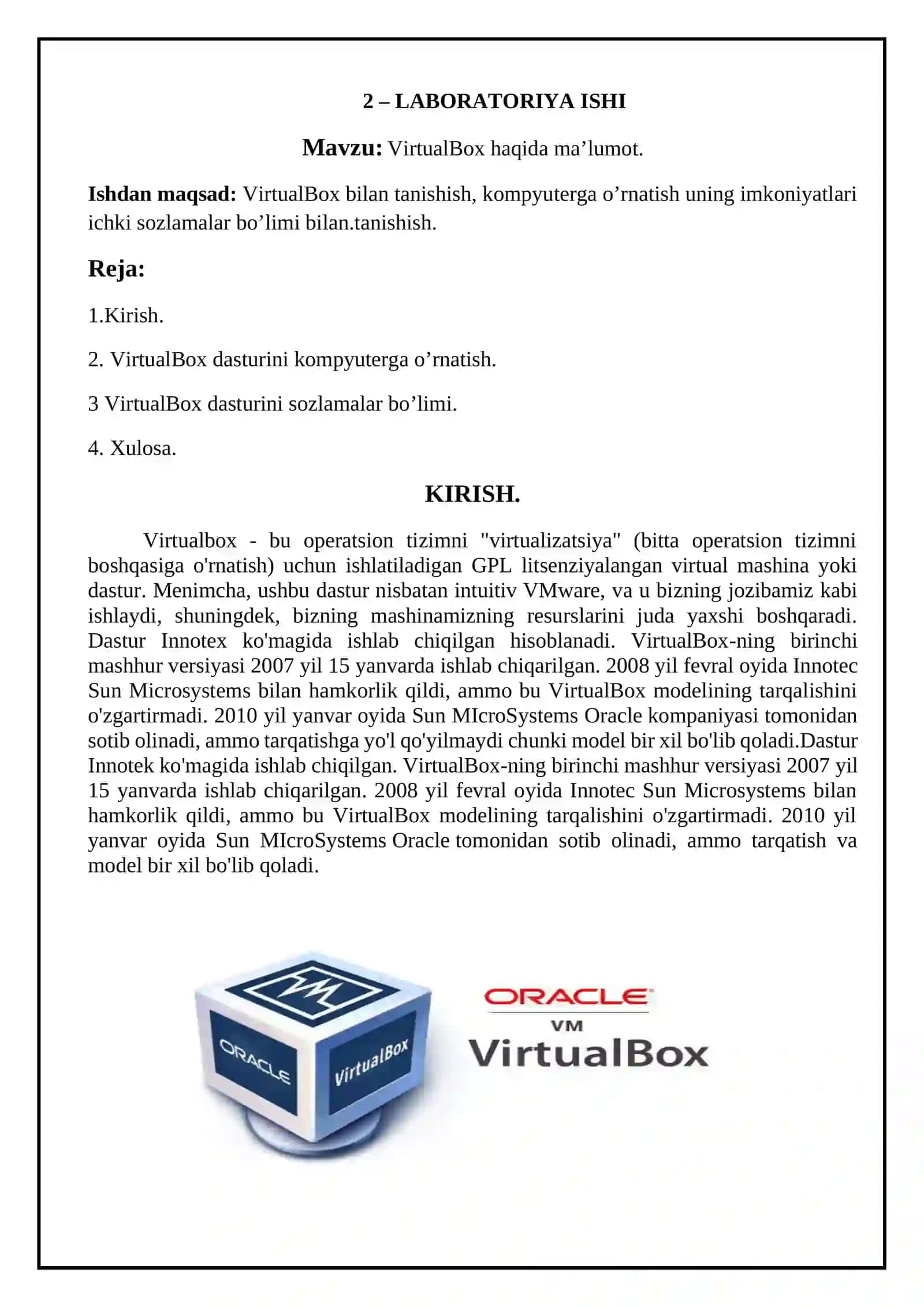 VirtualBox 2