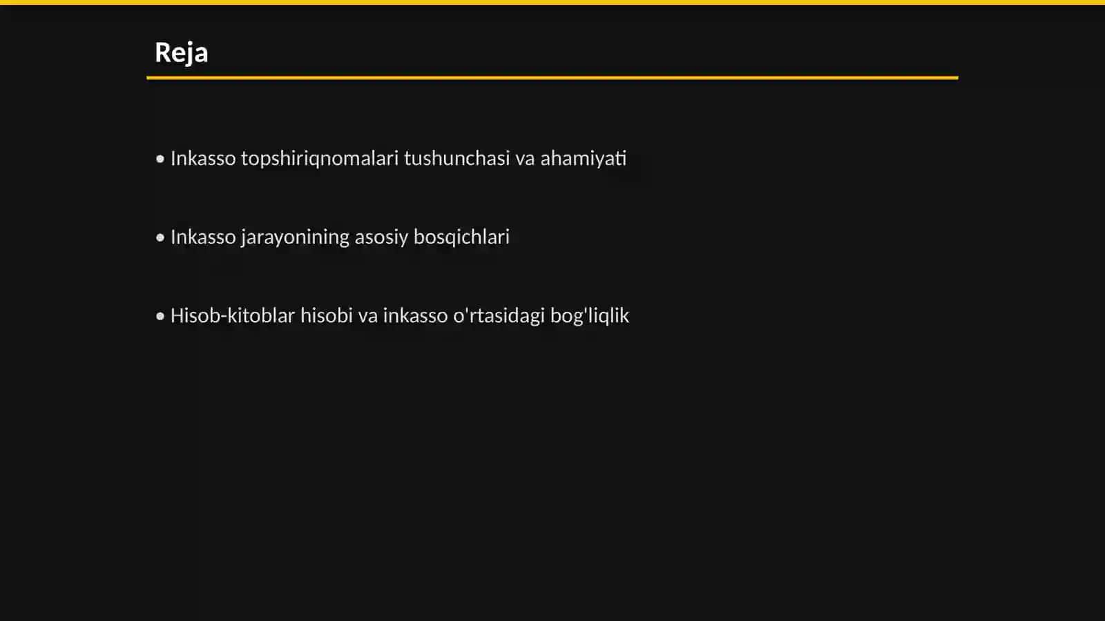 Inkasso topshiriqnomalari bilan hisob-kitoblar hisobi 2