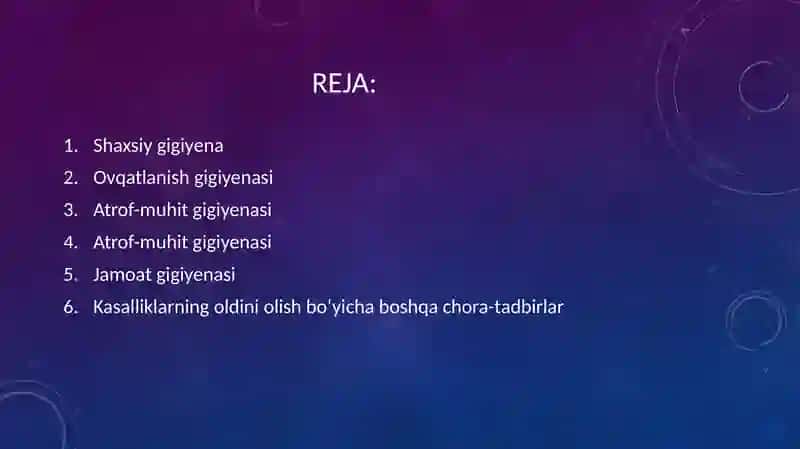 Gigiyeniyada qo'llaniladigan profilaktik chora-tadbirlar 2