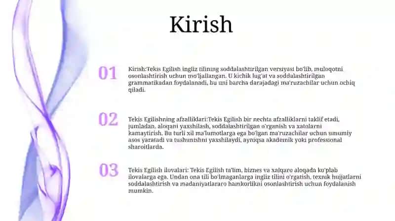 Tekis Egilish 2