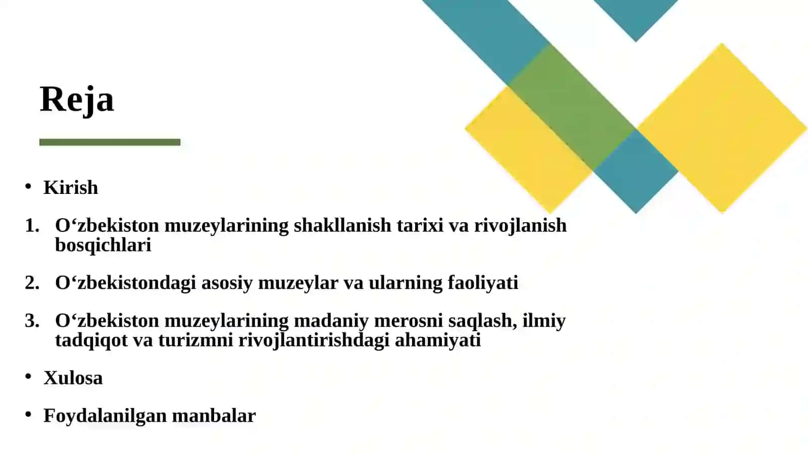 Oʻzbekiston muzeylari 2