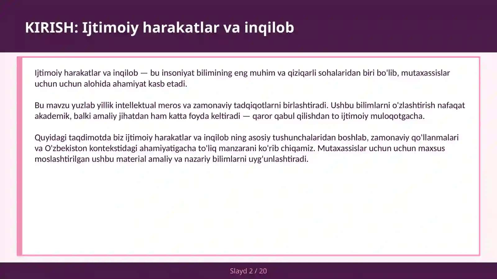 IJTIMOIY HARAKATLAR VA INQILOB 2