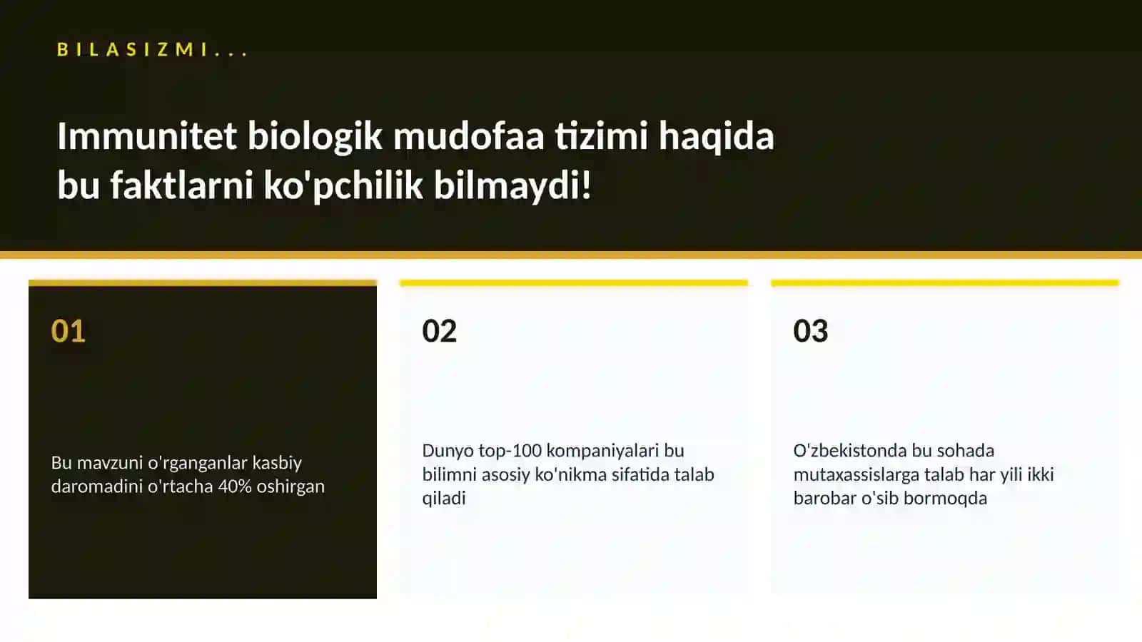Immunitet biologik mudofaa tizimi 2