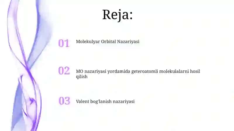 Valent bogʻlar nazariyasi 2