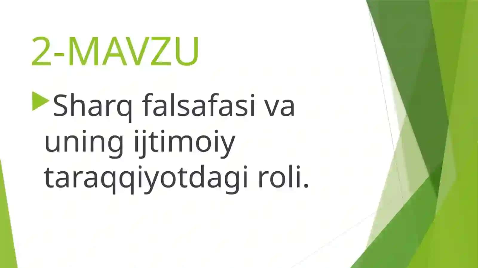 sharq falsafasi 2