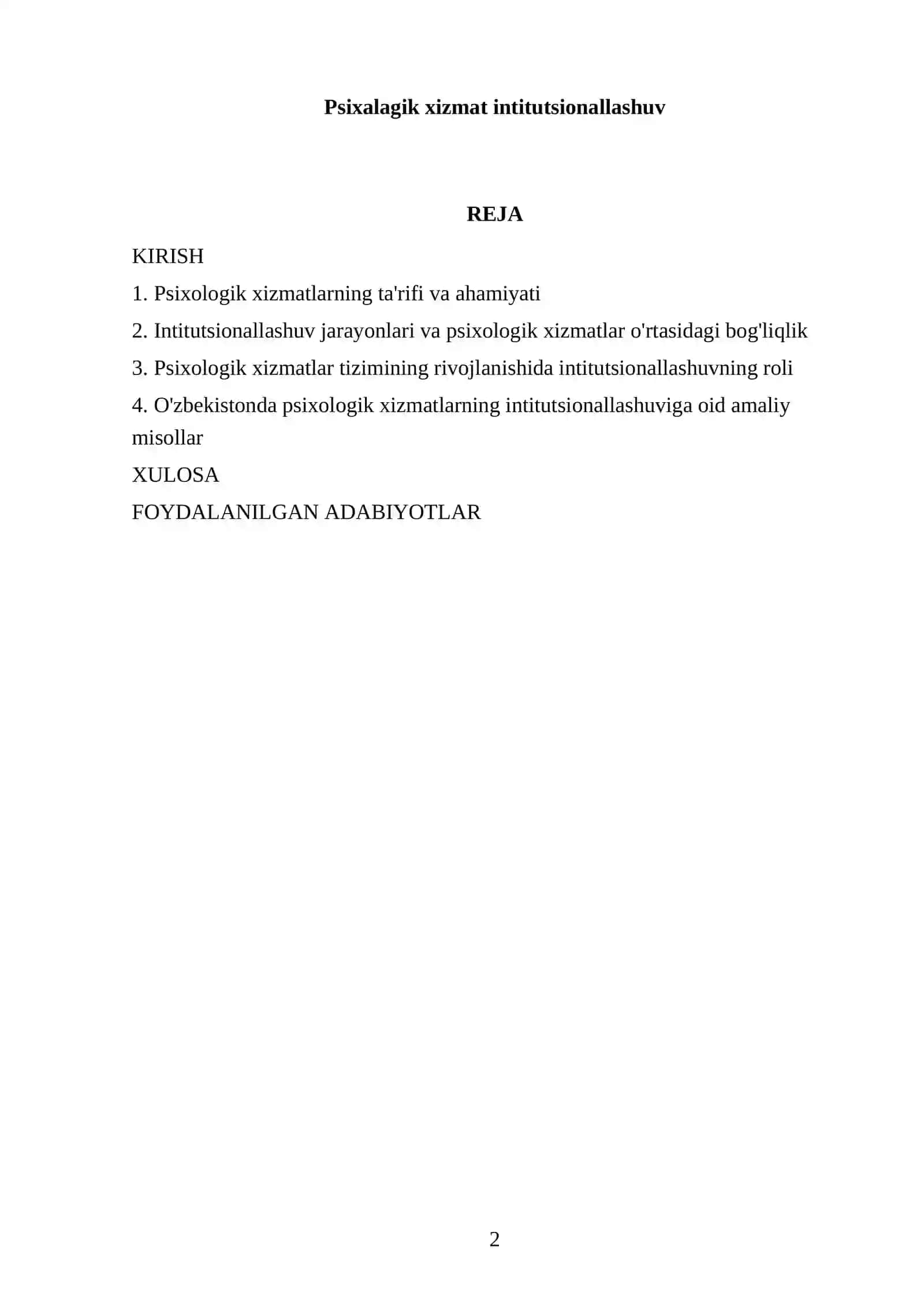 Rasulova Nodirabegimning boshqaruv psixalalogiyasi fanidan tayyorlagan mustaqil ishi 2