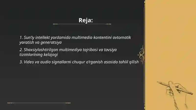 Multimedia texnologiyalarining kelajagi va sun’iy intellekt integratsiyasi 2