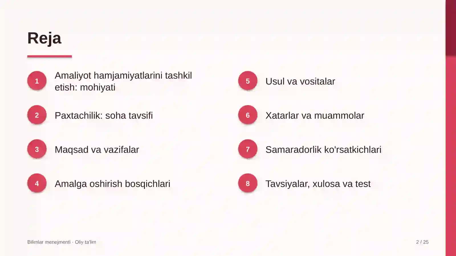 paxtachilikda amaliyot hamjamiyatlarini tashkil etish 2142 2