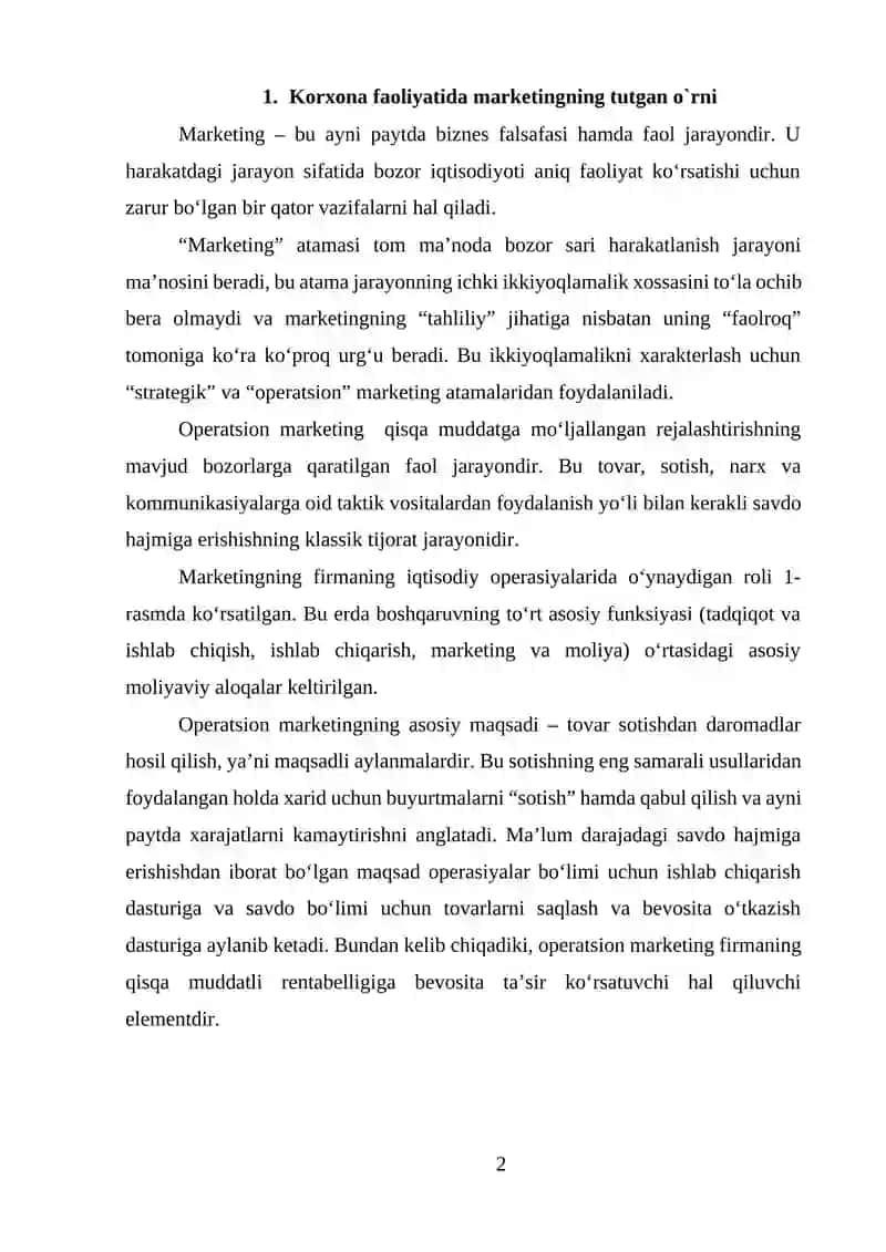 Marketingni boshqarishda strategik yondashuv 2