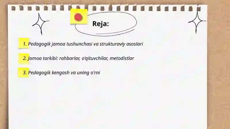 Pedagogik jamoa strukturasi 2