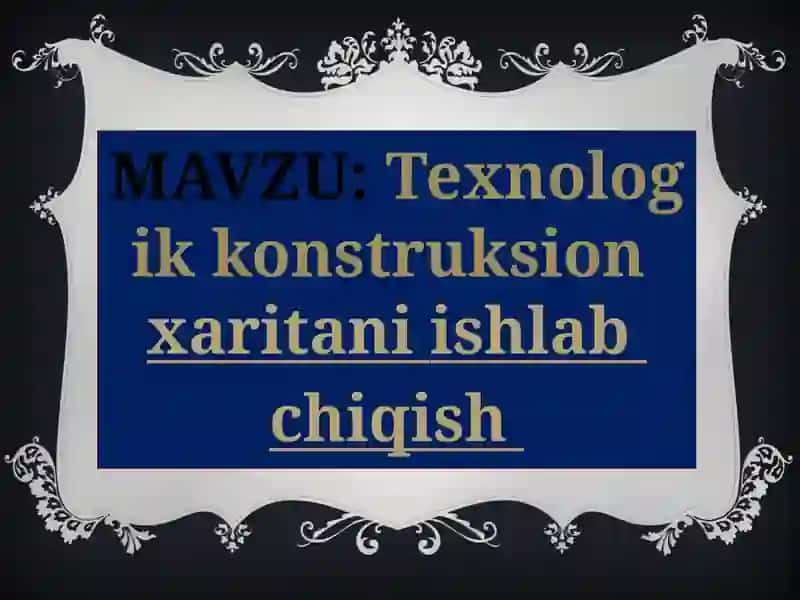 Omonova E’zozaning texnalogiya ta’lim metodikasi 2