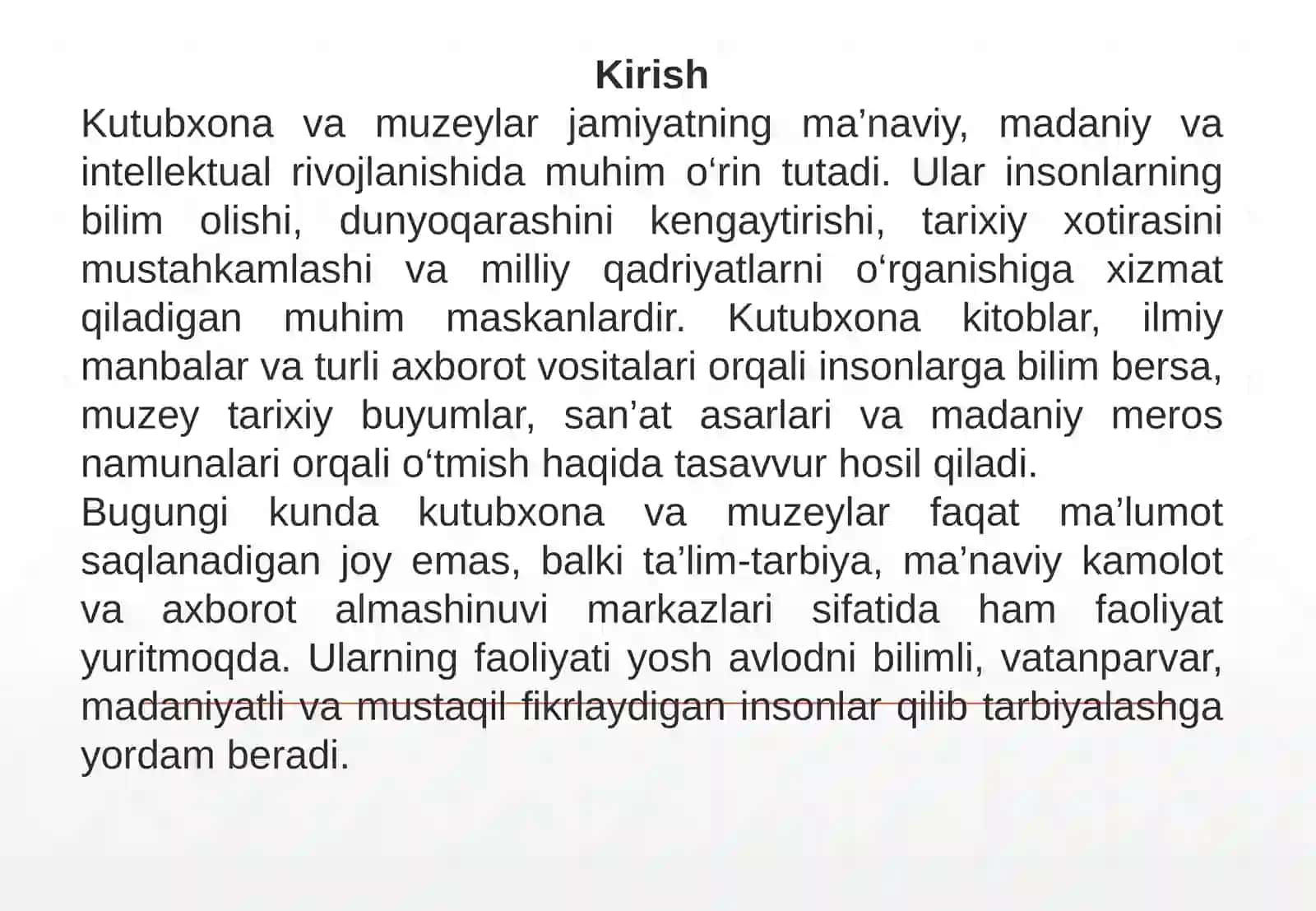 Kutubxona va muzey — ta’lim-tarbiya va axborot maskani 2