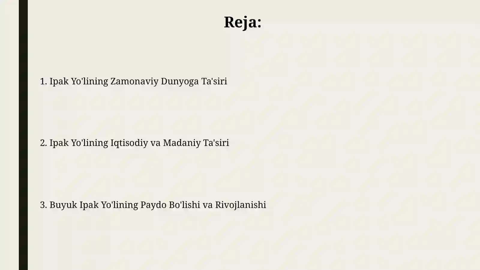 Buyuk ipak yo'li va uning insoniyat tarixidagi o'rni 2