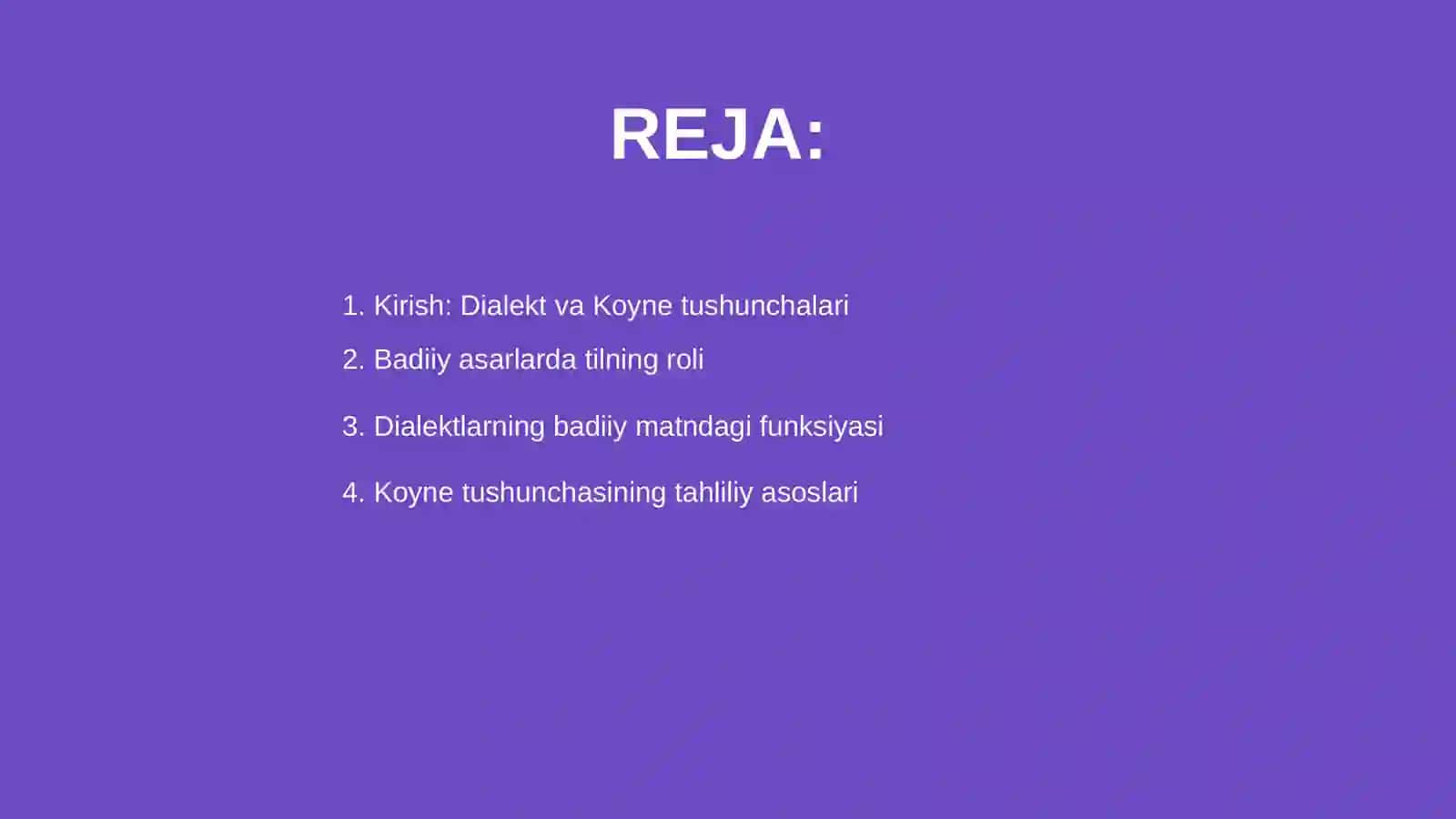 Badiiy asarlarida dialekt va koyne tahlili 2